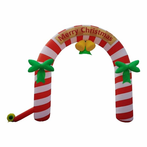 Queens Of Christmas 13 ft. Inflatable Candy Cane Arch Decor INFTBL-CC-ARCH